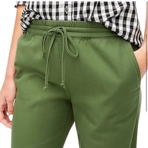 J Crew lightweight jogger in cotton twill size 6